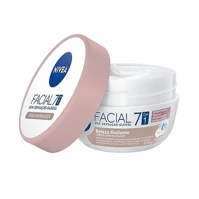 (REC)NIVEA Hidratante Facial Beleza Radiante 7 em 1 100g - 7 benefícios em 1 potinho: reduz marcas escurecidas, controla oleosidade, uniformiza