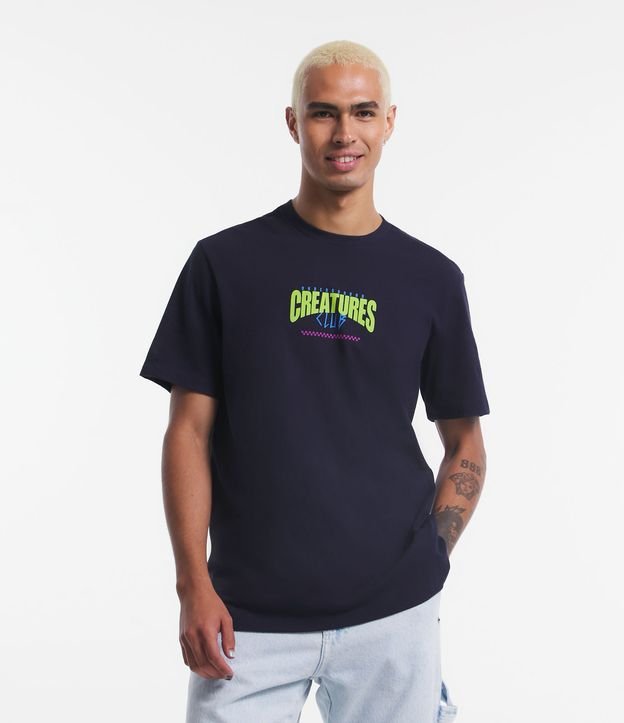 Camiseta Comfort com Estampa Creatures Club