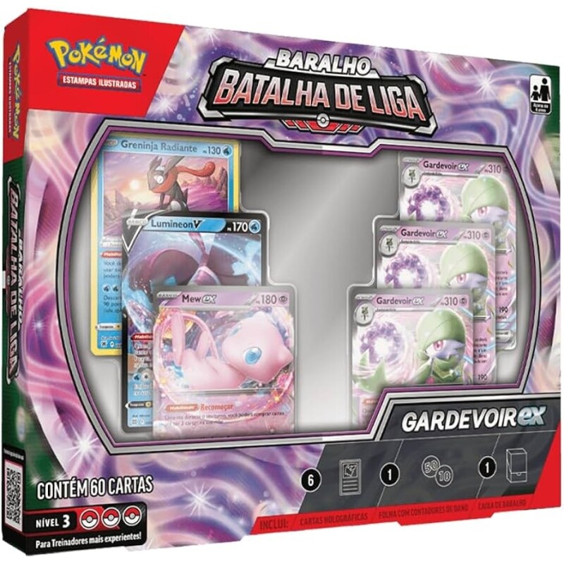 Deck Batalha De Liga Pokémon TCG Gardevoir Ex Cor: Estampado - Copag