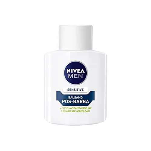 [R$ 18,67 REC & +por-] NIVEA MEN Bálsamo Pós-Barba Sensitive 100ml - Peles sensíveis, sem álcool