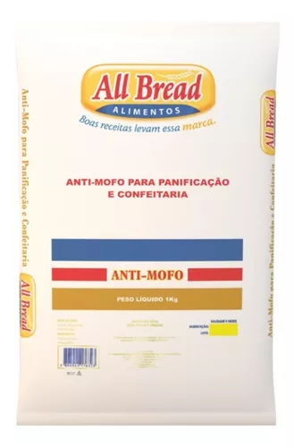 Antimofo Em Pó All Bread Conservante Panificação 1kg