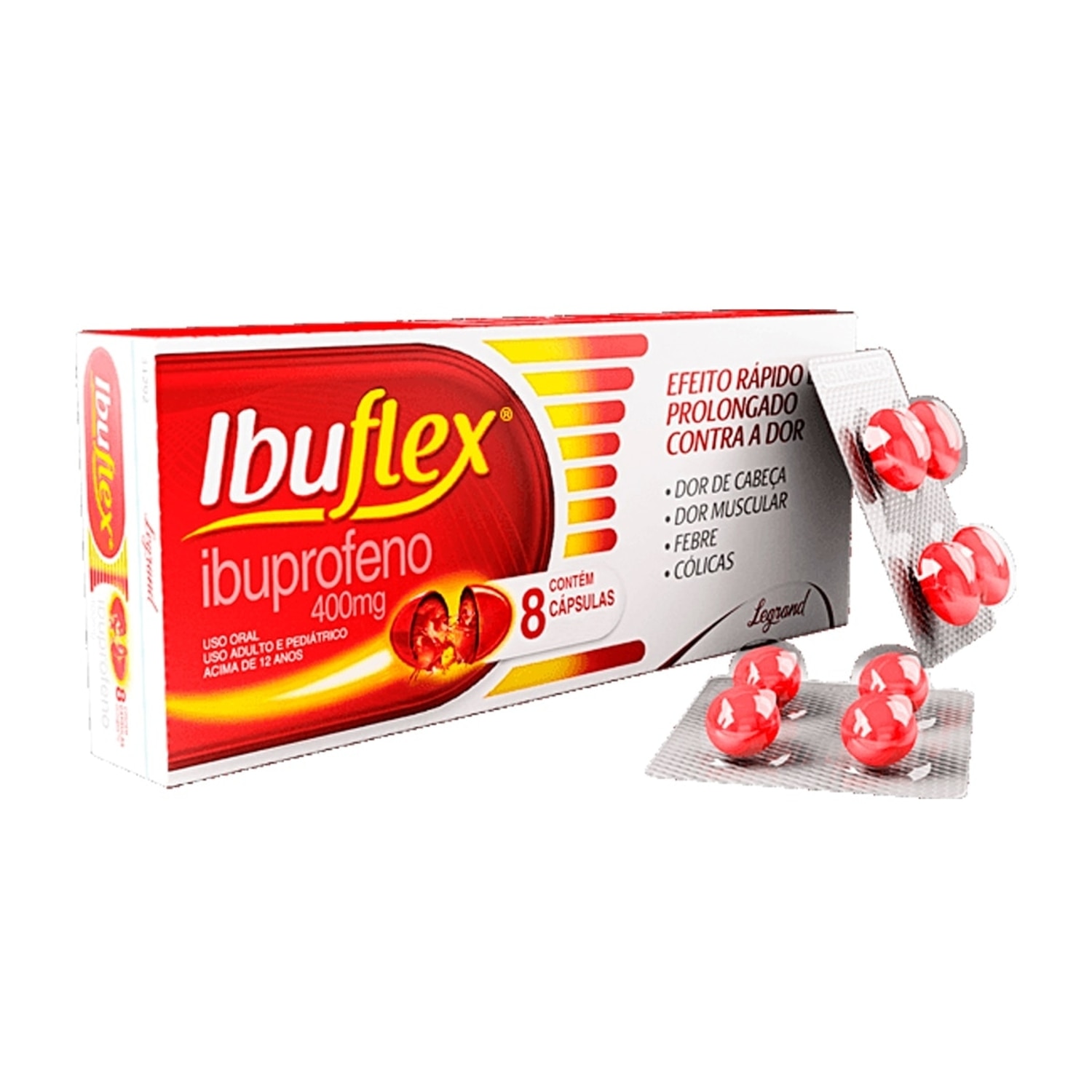 Ibuflex 400mg 8 Capsulas