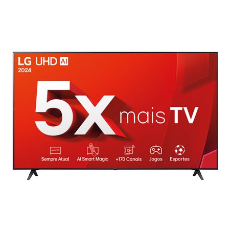 Smart TV LED 75" LG ThinQ AI 4K 75UT8050PSA