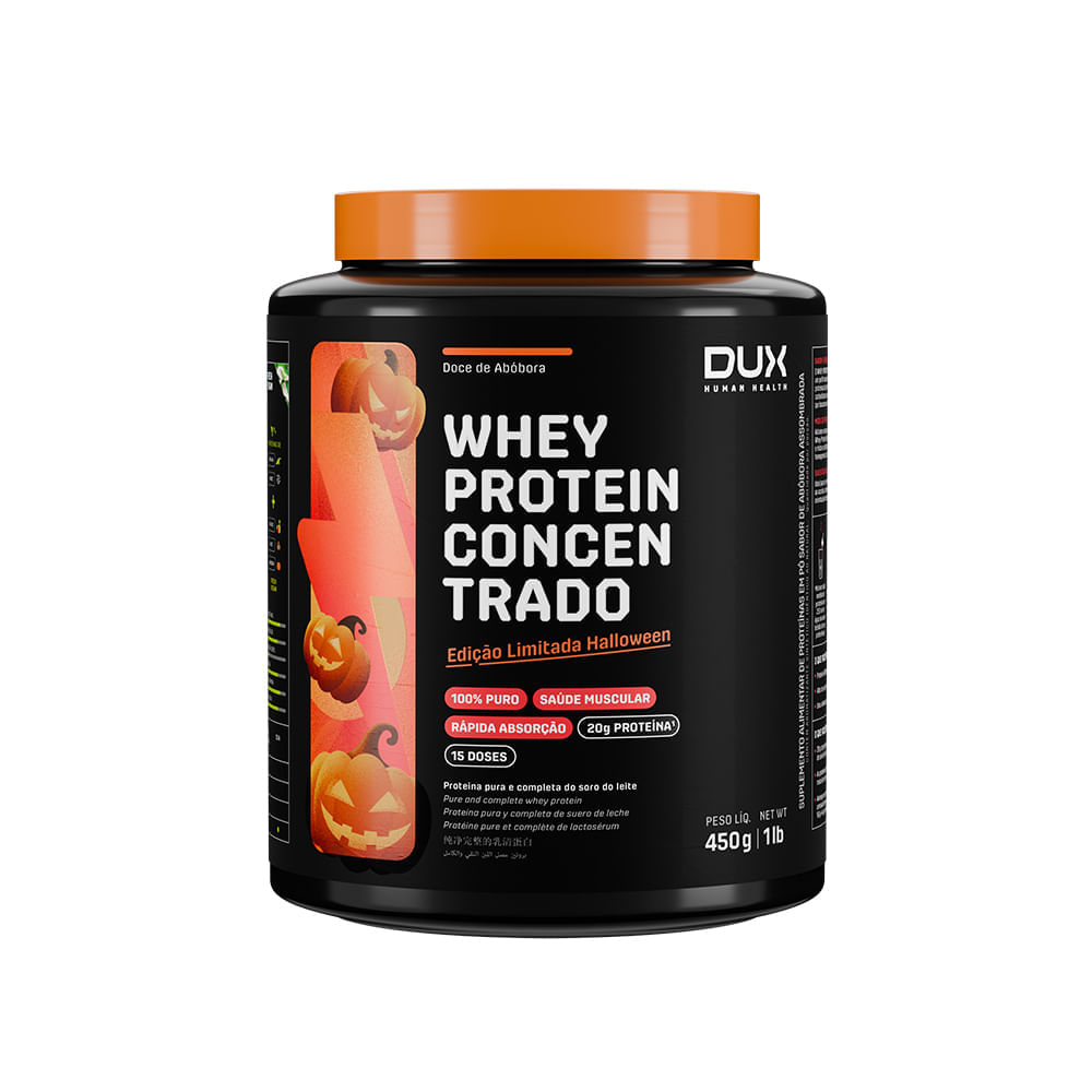 Whey Protein Concentrado Halloween 450g - Doce de Abóbora