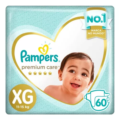 Fralda Pampers Premium Care XG - 60 Unidades