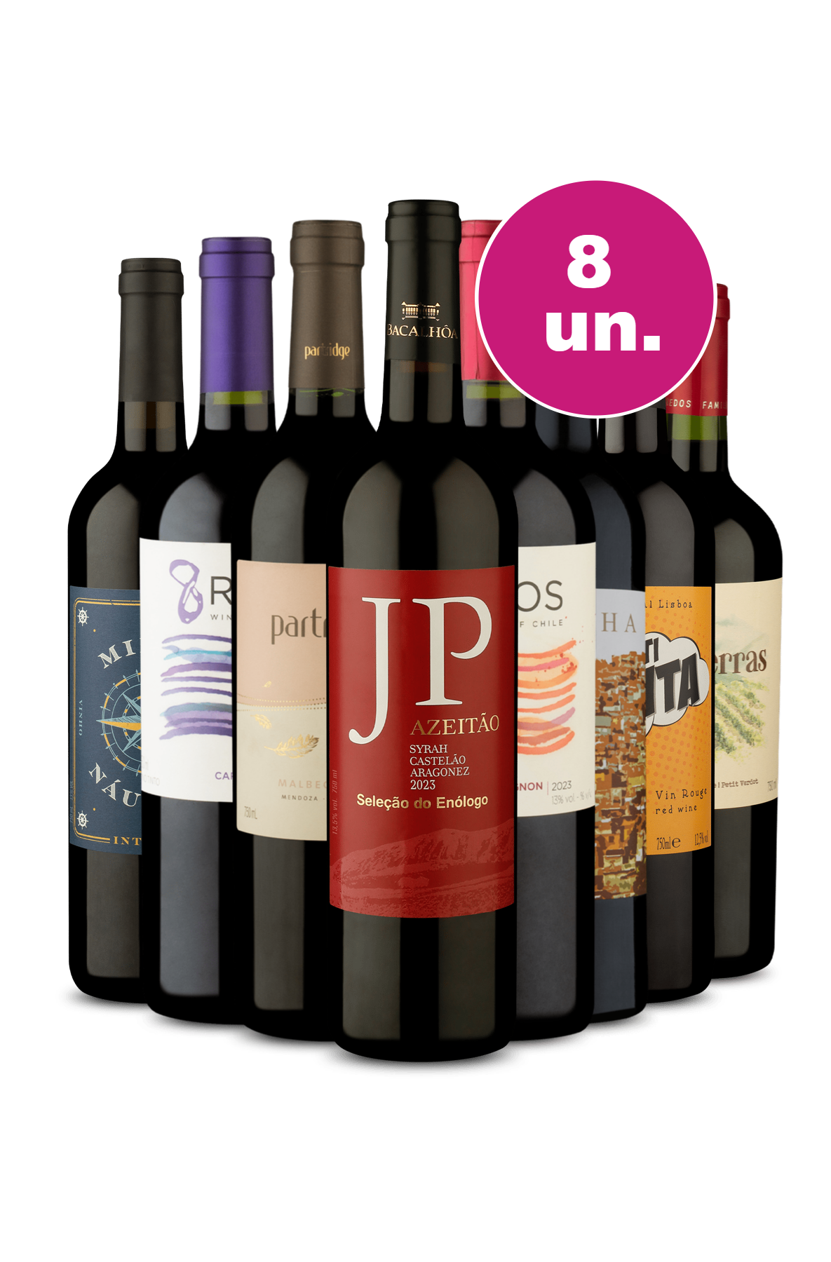 Kit 8 Vinhos - Super Campeões Tintos - Oferta Insana Wine