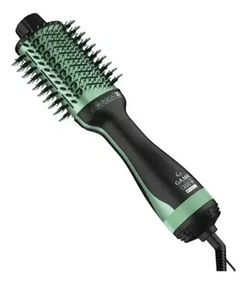 Escova Secadora GA.MA Italy Babosa Brush 3D 1200/1300W Preta/Verde - Bivolt