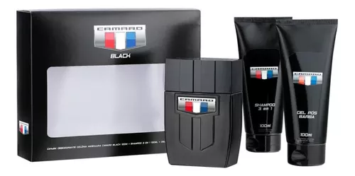 Kit Camaro Black - Deo Colônia + Shampoo + Gel Pós Barba