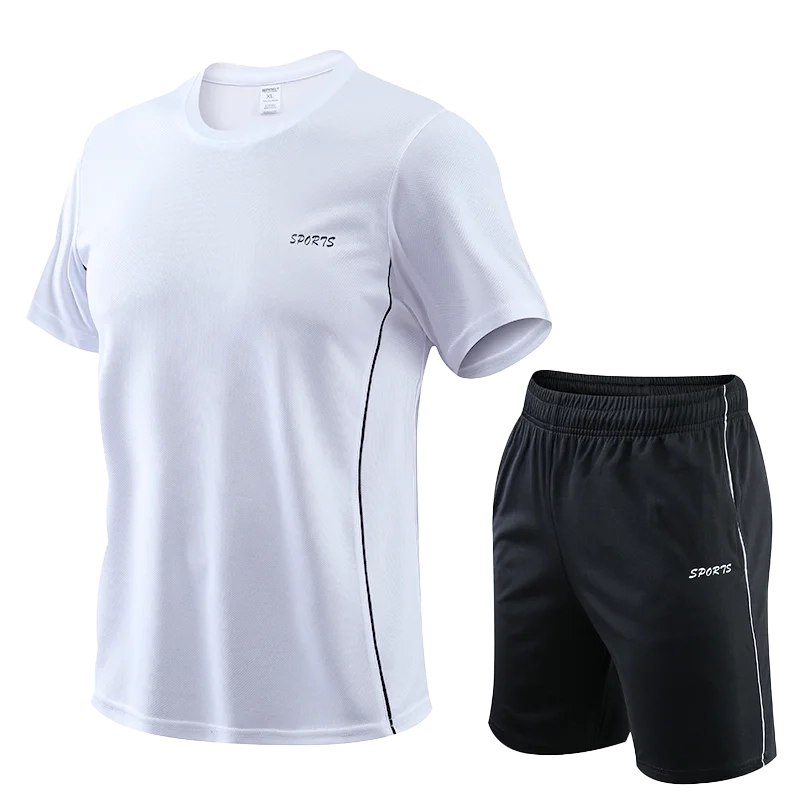 Conjunto de 2 Peças Kit Esportivo Masculino Camiseta e Shorts