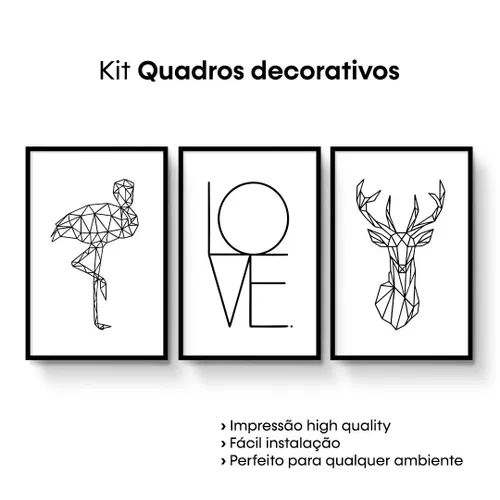 Kit de Quadros Decorativos Especiais Benecontê