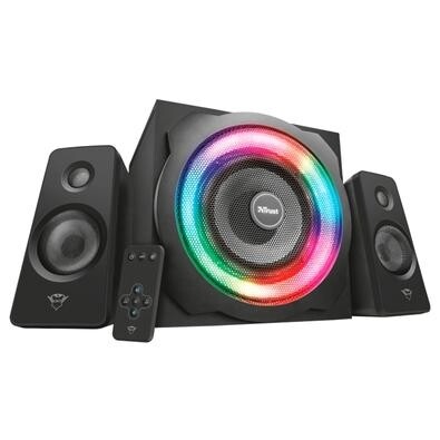 Caixa de Som Trust Tytan RGB Speaker 2.1 120W Preto - GXT 629