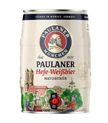 Cerveja Paulaner Importada Alemã Weissbier Barril 5 litros