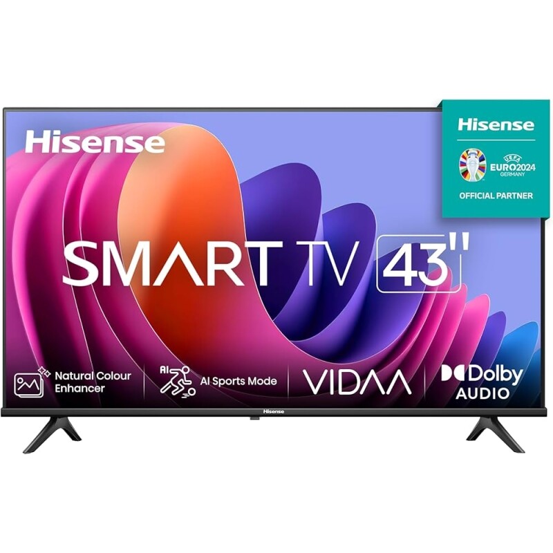 Smart TV Hisense FHD 43" Polegadas 43A4N com DTS Virtual X Game e Sports Mode Controle por Voz Share to TV e Compatível