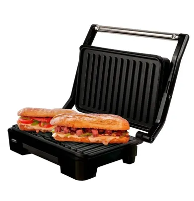 Grill Elétrico Mallory Asteria Compact 900W Preto Inox - 127V