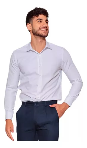 Camisa Social Masculina Slim Fit Premium Pronta Entrega