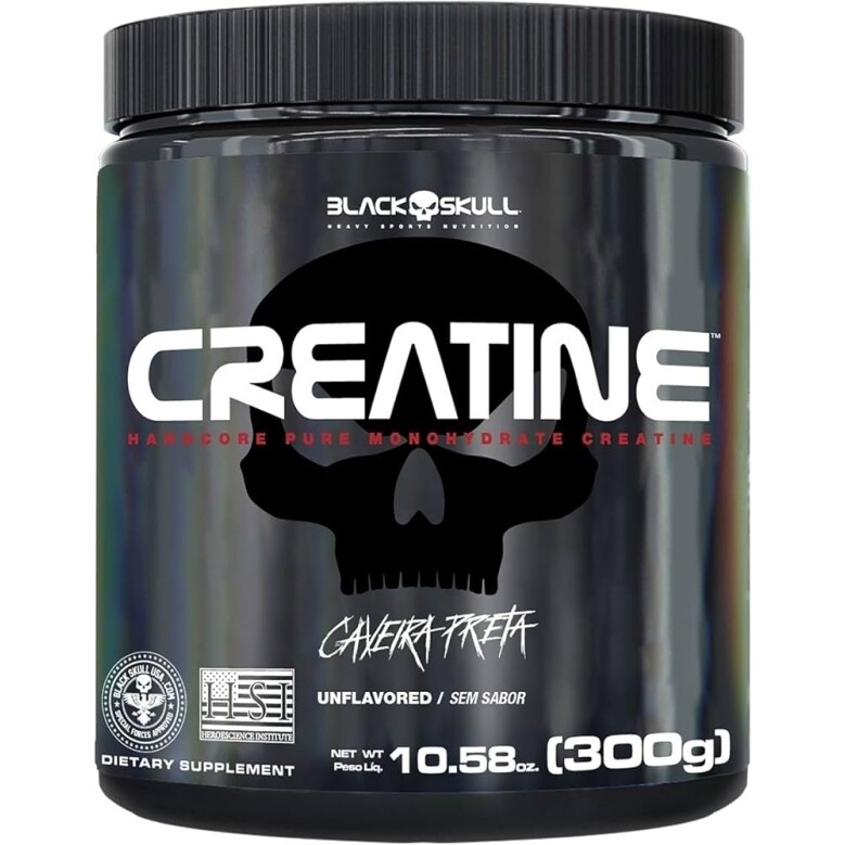 Creatina Monohidratada 300g - Black Skull