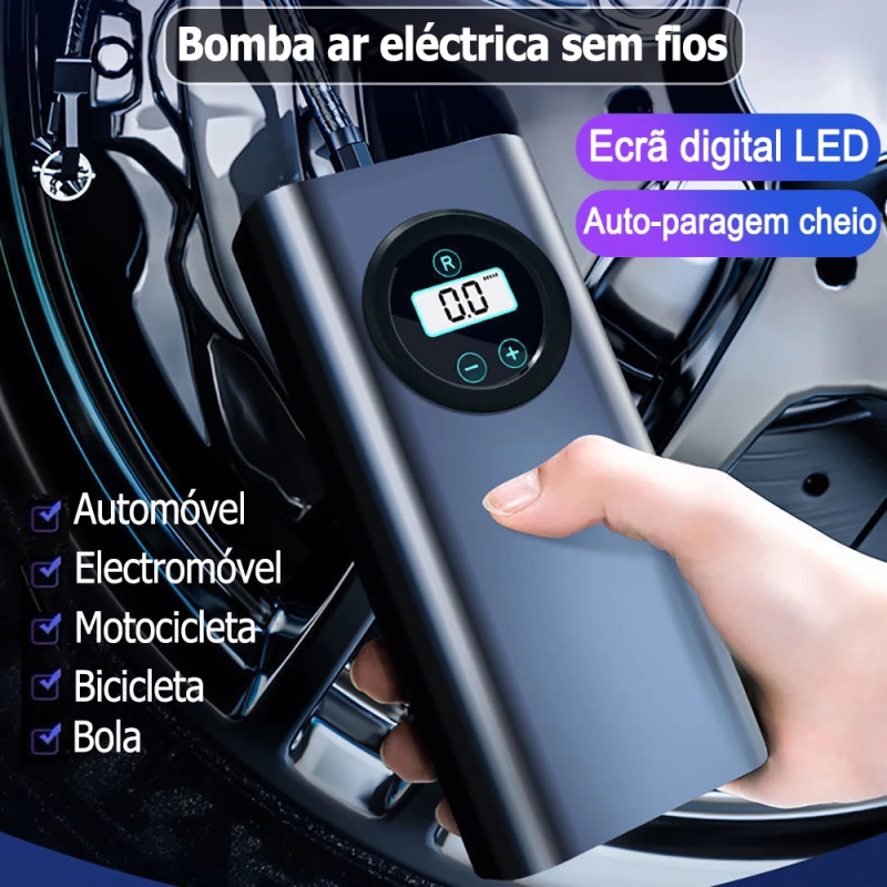 Bomba de AR Elétrica Newboler 150psi Display Digital