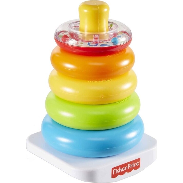 Brinquedo de Atividade Pirâmide de Argolas Colorido N8248 - Fisher-Price