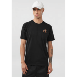 Camiseta Masculina E.T com Bolso Preta | Universal