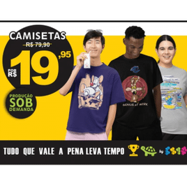 Seleção de Camisetas Várias Estampas