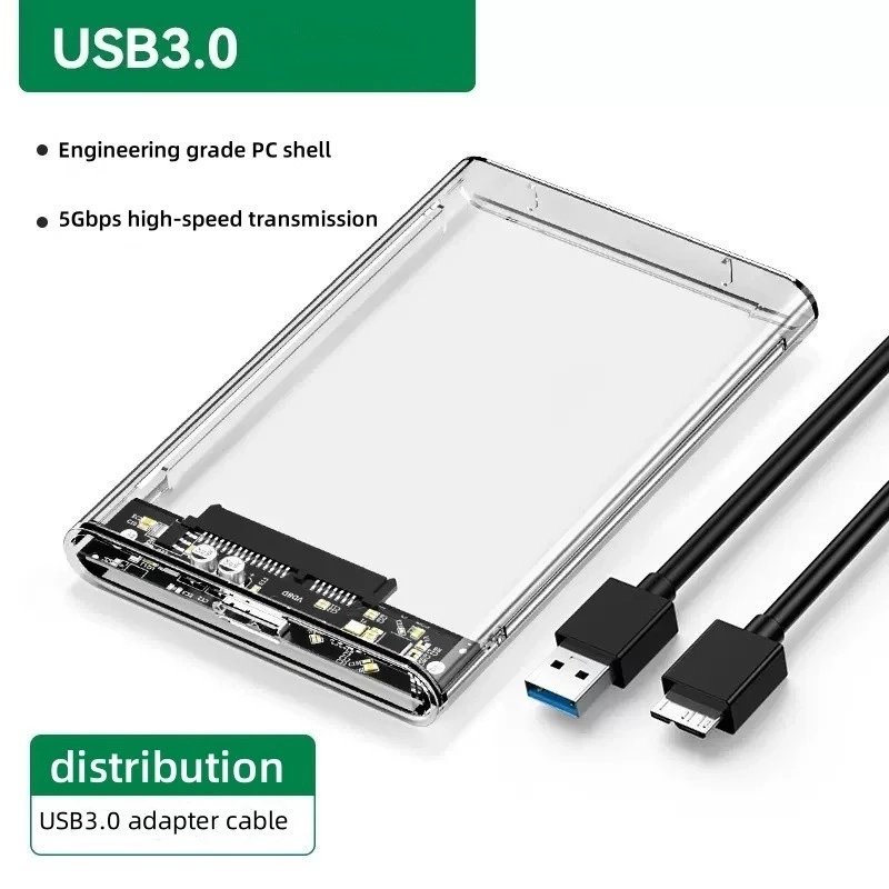 Case para Hdd SSD USB C Tipo 3.0/2.0 2.5 Polegadas