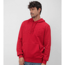 Blusa de moletom masculina com bolso vermelho | Marvel