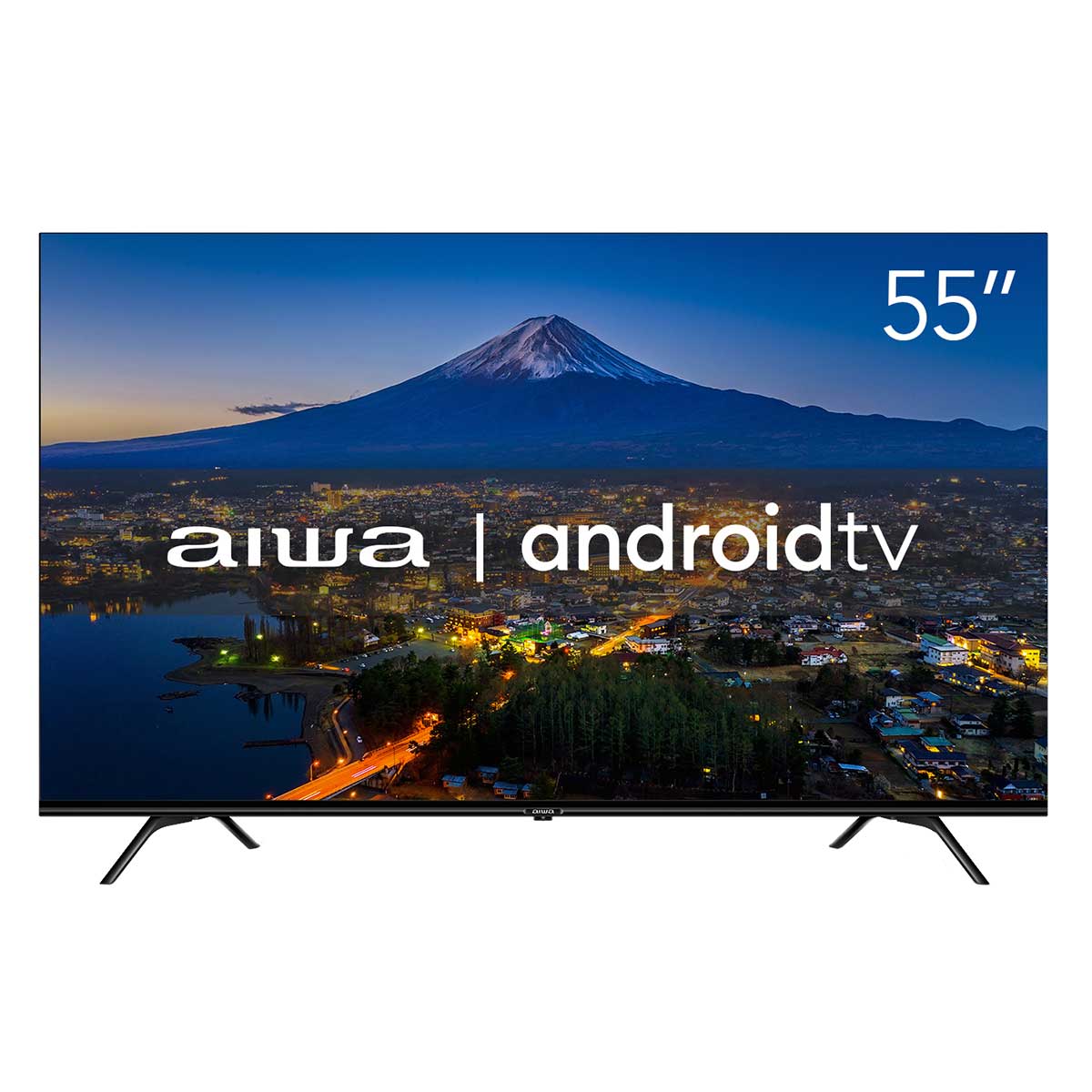 Smart TV Aiwa 55&quot; AWS-TV-55-BL-01-A 4K UHD LED Dolby Vision Dolby Atmos HDR10 Android TV