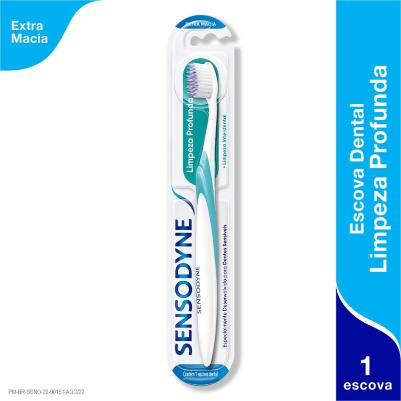 Escova de Dente Sensodyne Limpeza Profunda Extra Macia