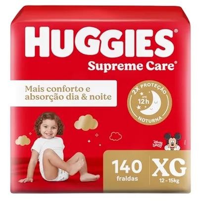 [REC] Huggies Fralda Supreme Care XG 140 Un