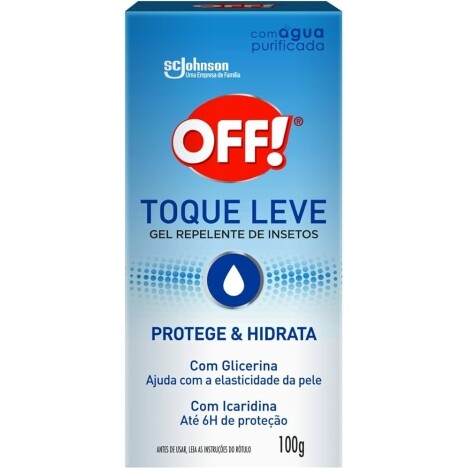 Repelente OFF! Toque Leve Gel Protege contra Mosquitos com Icaridina e Glicerina 100g