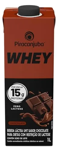 [REC R$13,69] Whey Zero Lactose Chocolate 15g Piracanjuba 1L