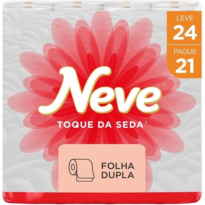 Papel Higiênico Folha Dupla Neve - Toque de Seda 30209802 24 Rolos 30m