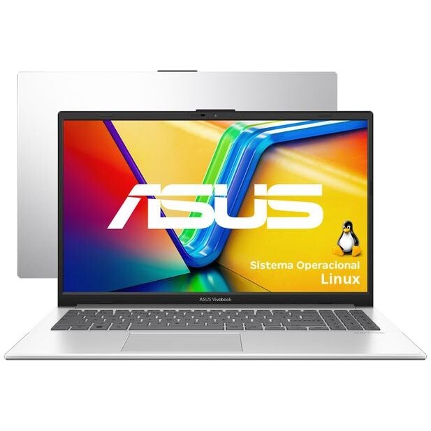 Notebook ASUS VivoBook Go 15 E1504GA-NJ447 Intel Core i3 4GB RAM SSD 256GB 15,6" Full HD Linux 90NB0ZT1-M00PS0