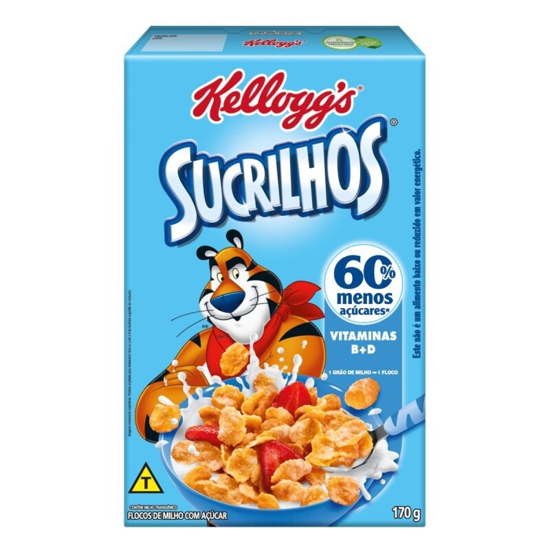 Cereal Sucrilhos Kellogg's 60% menos açúcar 170g
