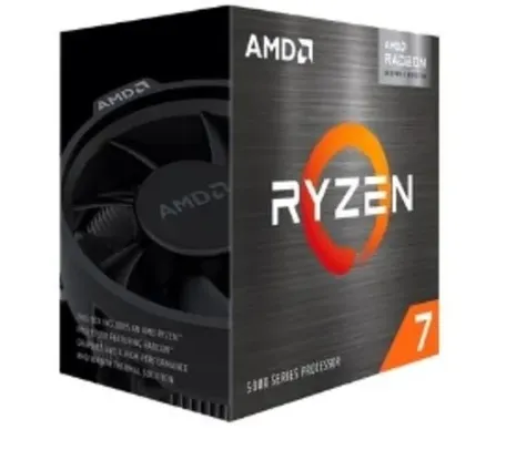 Processador AMD Ryzen 7 5700G, 3.8GHz (4.6GHz Max Turbo), Cache 20MB, 8 Núcleos, 16 Threads, Vídeo Integrado, AM4 - 100-100000263BOX