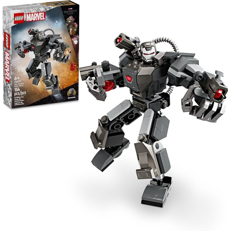 Lego Set Super Heroes Marvel 76277 Armadura Mech de War Machine - 154 Peças