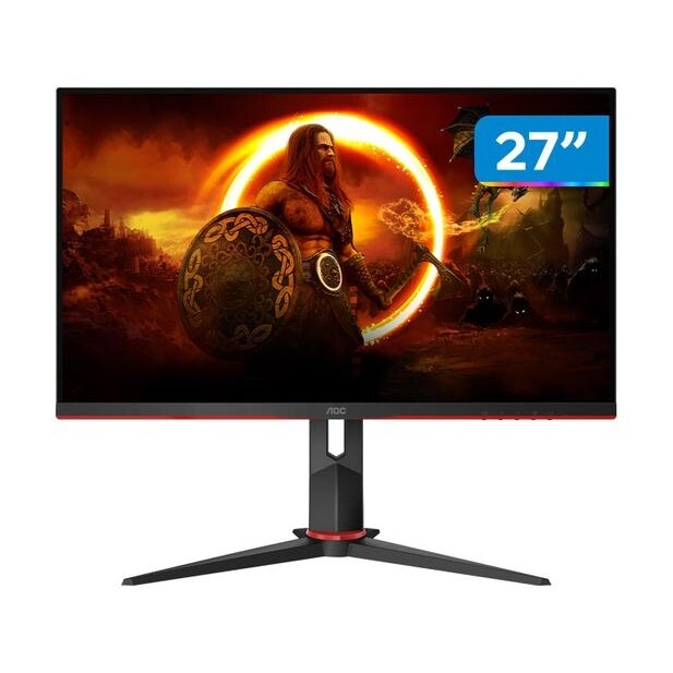 Monitor 27" Gamer AOC 27G2SE Full HD AMD FreeSync Premium Pro 165Hz 1ms