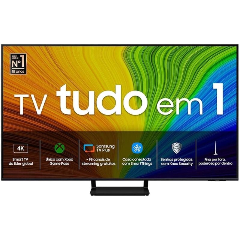 Smart TV Samsung 65" QLED 4K 65Q70D Tecnologia de Pontos Quânticos Upscaling 4K AI Painel até 120Hz