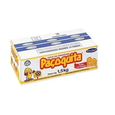 Paçoca Paçoquita Rolha Embrulhada Cx 100X15Gr Amendoim