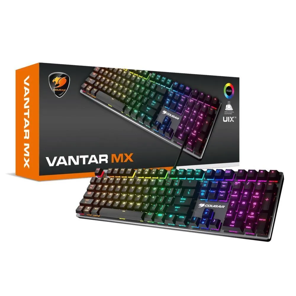 Teclado Mecanico Gamer Cougar Vantar Mx Switch Red - 37vamm1sb.0004