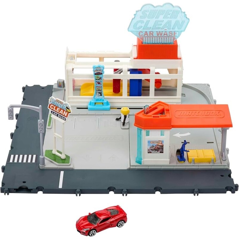 Brinquedo Lavagem de Carro Playset Matchbox