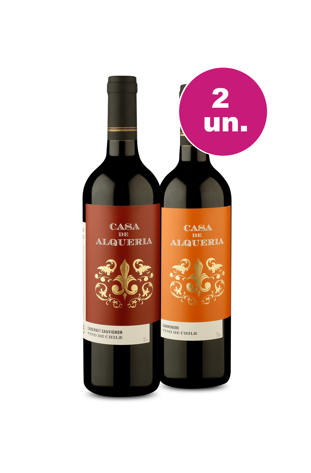 Kit 2 Vinhos - Lançamento Casa de Alqueria Tintos Degustação