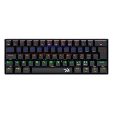 Teclado Mecânico Redragon Lakshmi Rainbow ABNT2 Compacto Switch - K606R