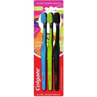 Escova Dental Colgate Ultra Soft - 3 Unidades