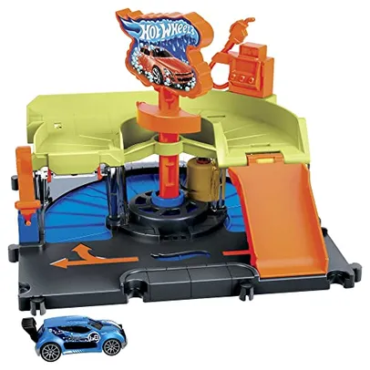 Lava-Rápido Hot Wheels City Pista