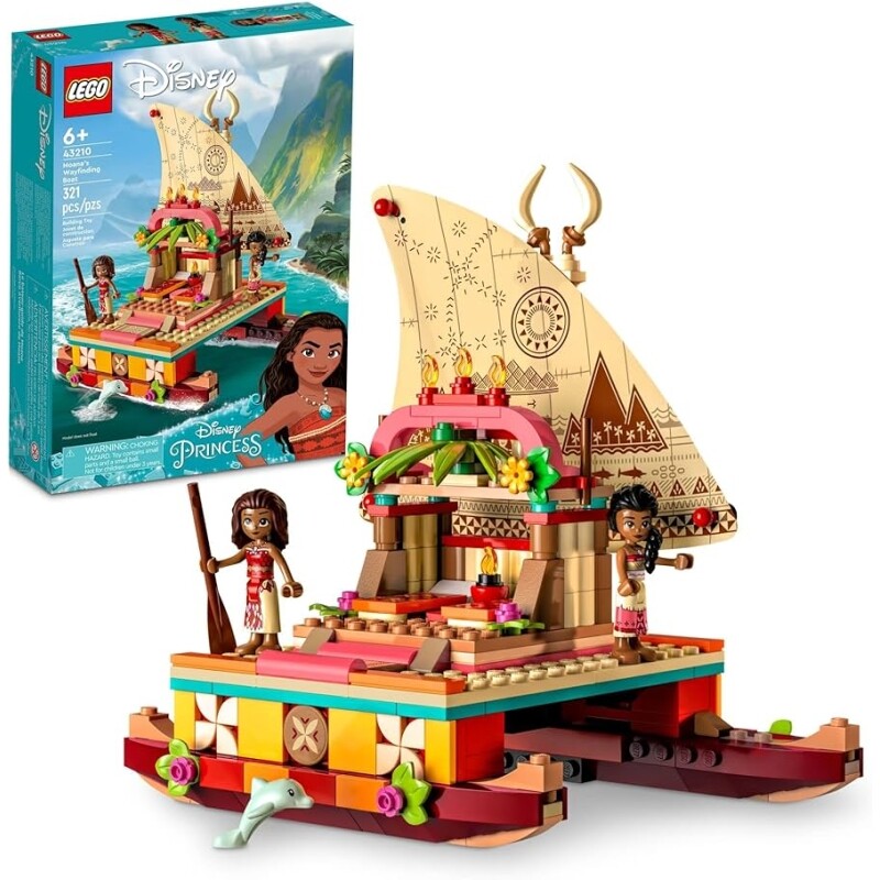 LEGO Disney O Catamarã de Descobertas da Moana 43210; Conjunto de Construção (321 Peças)