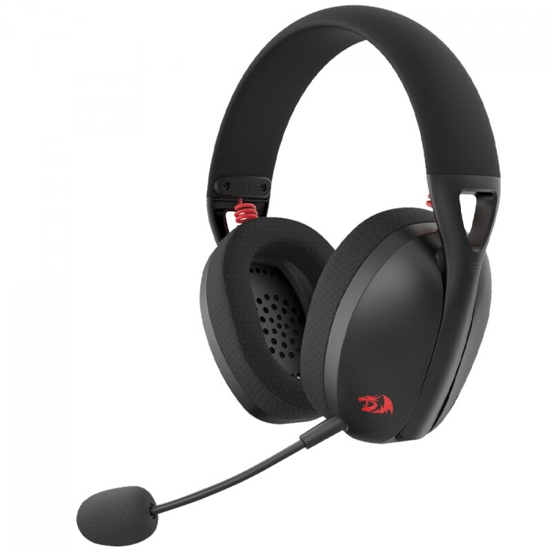 Headset Gamer Redragon Ire Wireless Drivers de 40mm Black H848