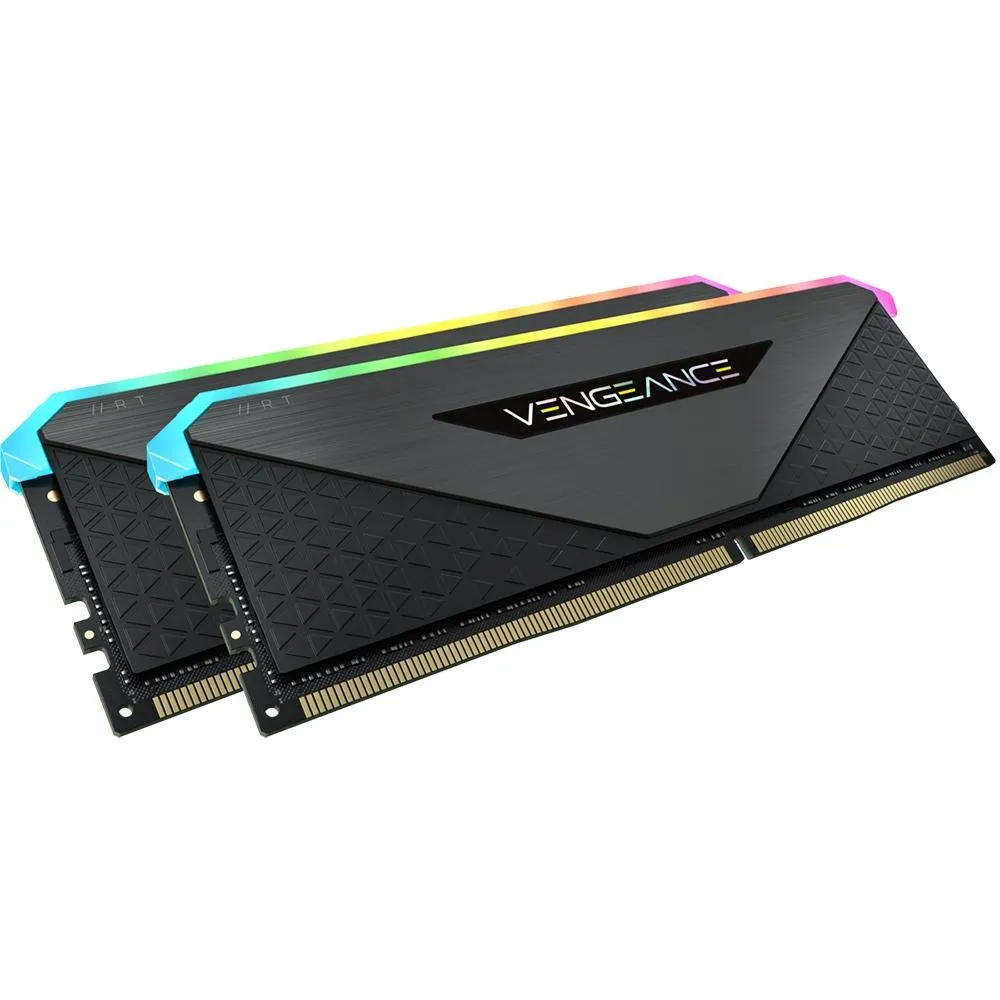 Memória RAM Corsair Vengeance RT, RGB, 32GB (2x16GB), 4600MHz, DDR4, CL18, Preto - CMN32GX4M2Z4600C18