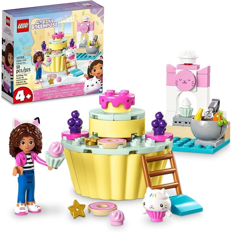 LEGO Set Gabbys Dollhouse 10785 Cozinha Divertida com o Bolinho 58 peças