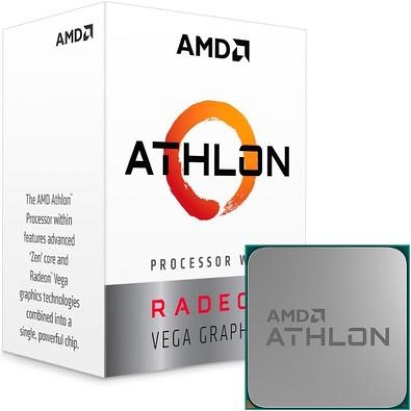 Processador AMD Athlon 3000G 3.5GHz 2-Cores 4-Threads 4Mb Cache AM4 Com vídeo integrado YD3000C6FHSBX